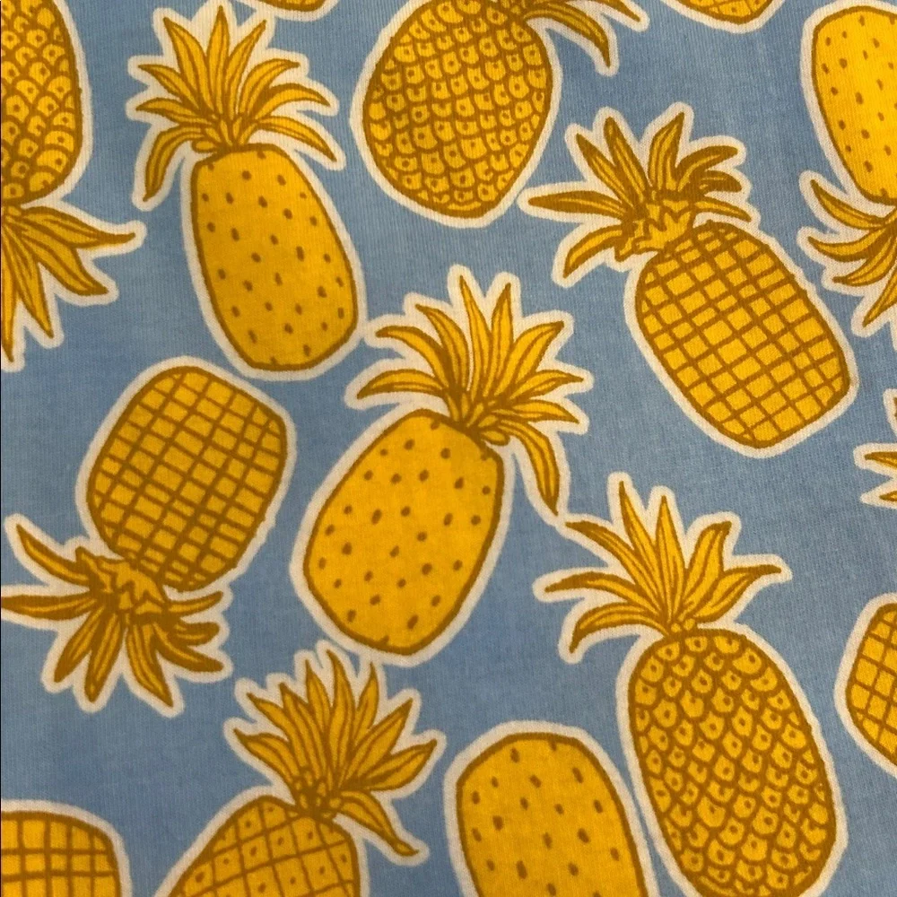 UGG by Koolaburra Blue‎ & Yellow Pineapple Print Tank Top Summer Dress Size XL